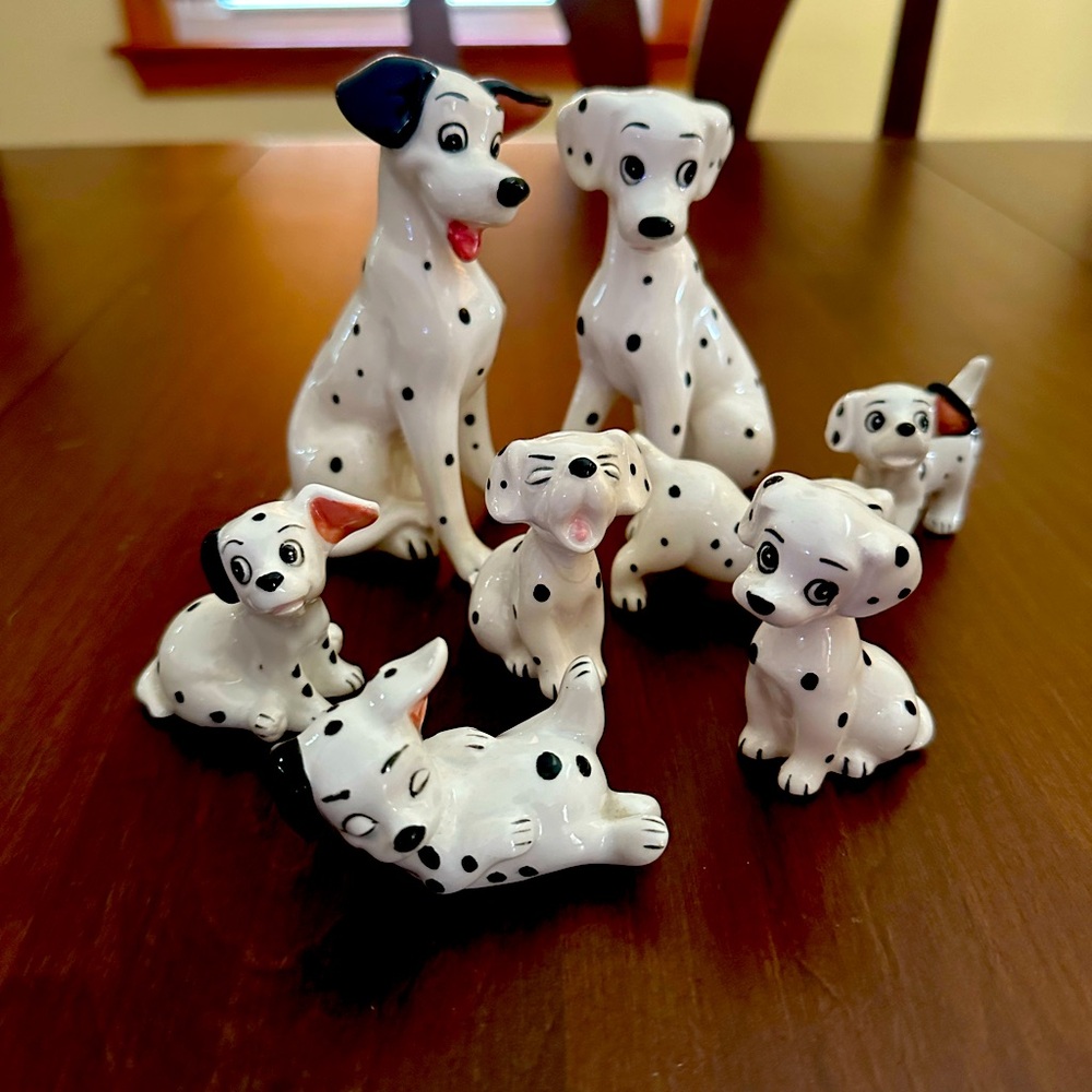 Vintage Disney Ceramic Figurines - 101 Dalmations